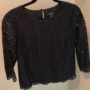 Lace JCrew blouse